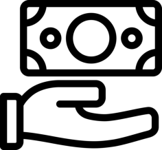 Cash Pay Contour Svg Vector, Free Vectors File